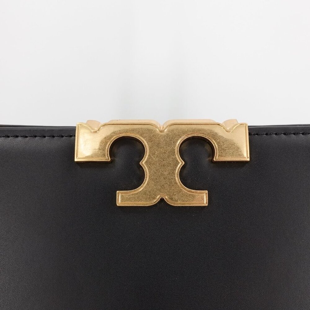 Tory Burch Women's Eleanor Leather Suede Satchel Handbag Black OS - Picture 7 of 12